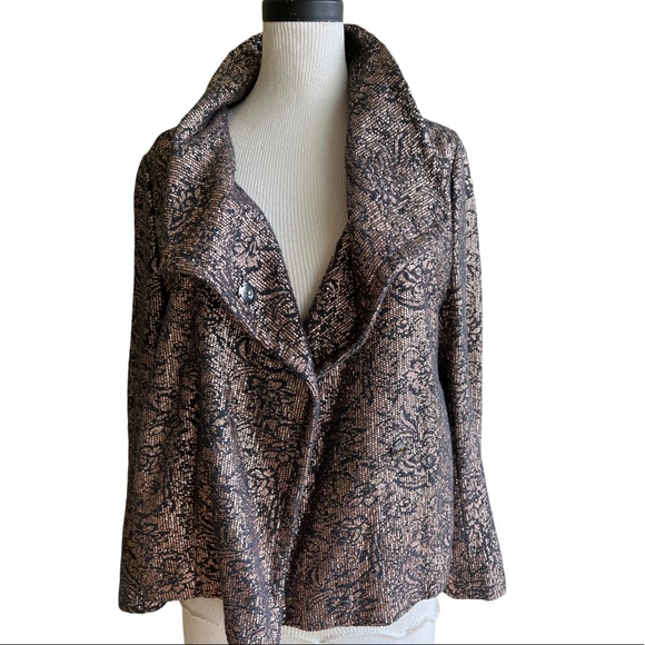 Marc Aurel Bronze Swing Coat Sz.12 - Picture 1 of 13